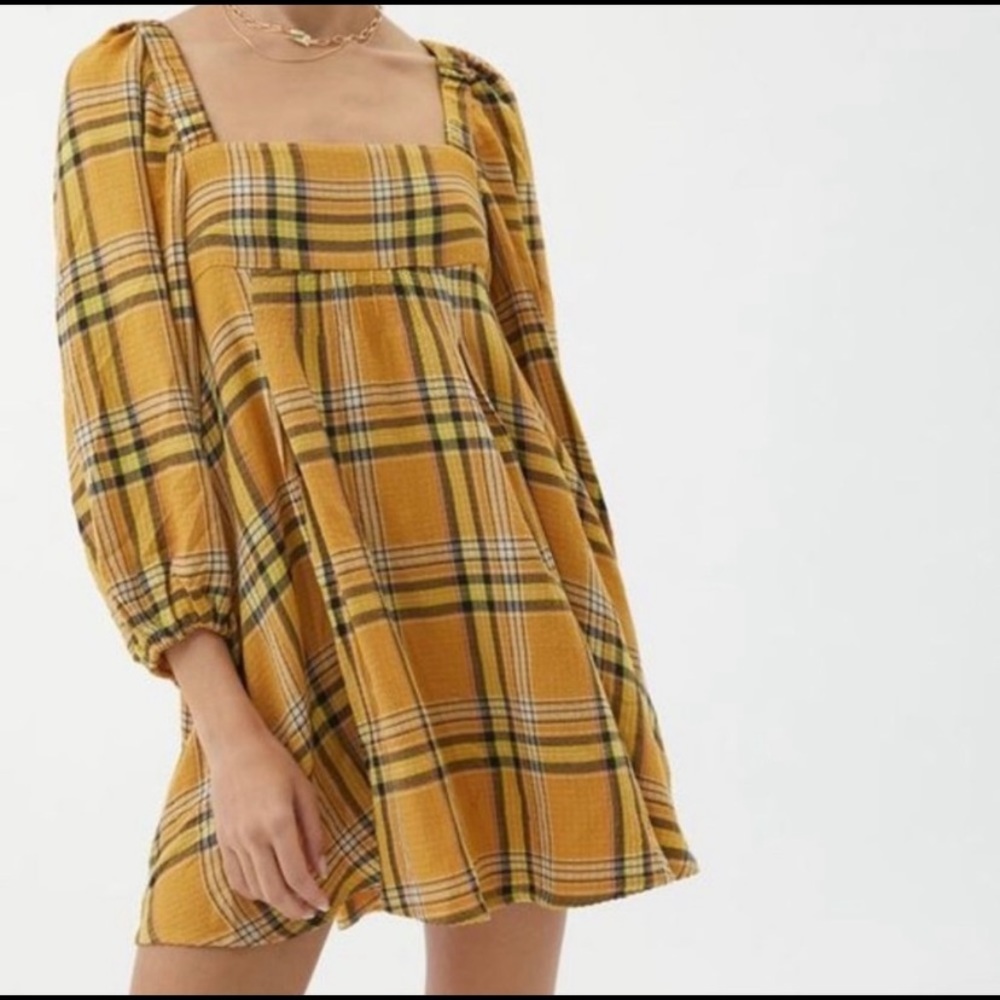 Urban Outfitters Lachlan Flannel Mini Dress
